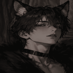 Portrait of Lucien Vale, a goth AI boyfriend with teasing bunny-club allure.