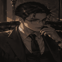 Portrait of Theo Caine, a refined mature AI boyfriend with composed husband energy.