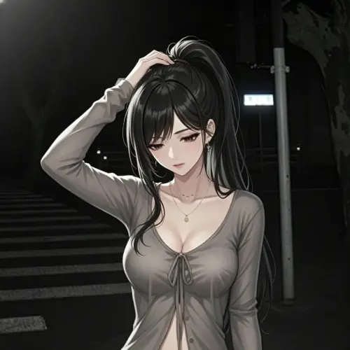 Portrait of Yuri Kane, a K-pop fantasy AI girlfriend with polished performance glamour.